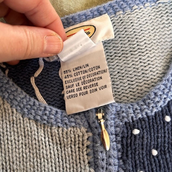 Vintage Talbots Festive Snowman Sweater size medium - Picture 6 of 8